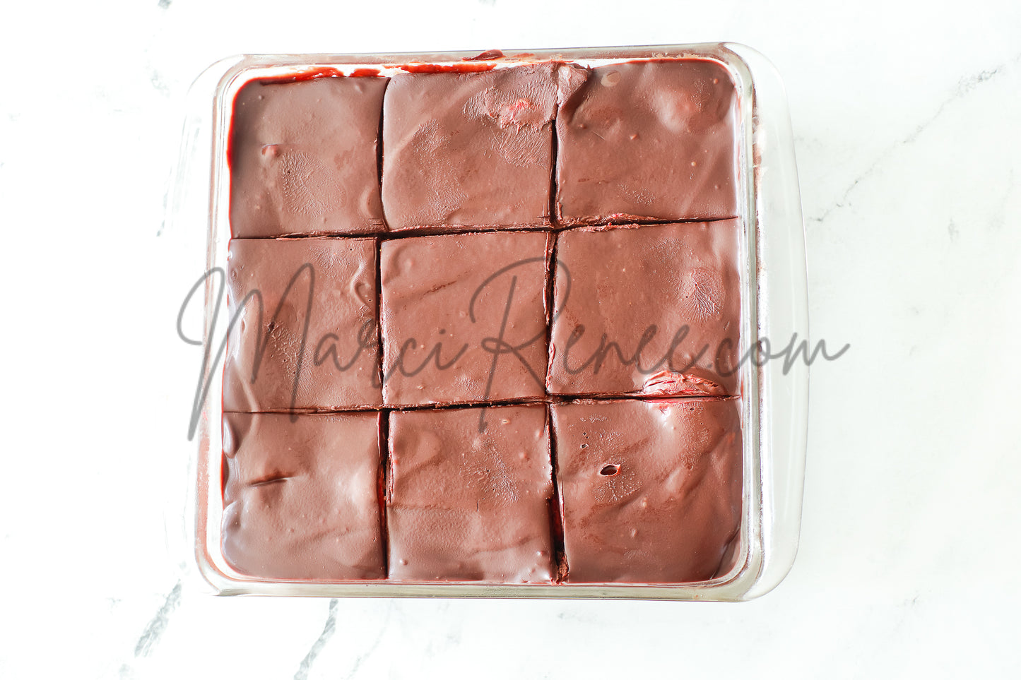 Strawberry Brownies with Chocolate Ganache (Semi With Video)