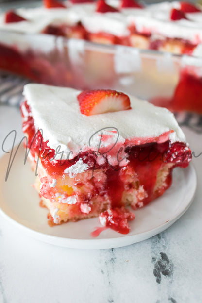 Strawberry Poke Cake (Exclusive With Images and Video)