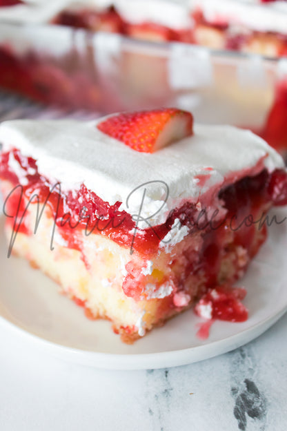 Strawberry Poke Cake (Exclusive With Images and Video)