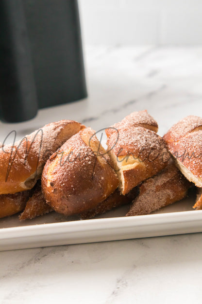 Air Fryer Soft Cinnamon Pretzels (PLR)