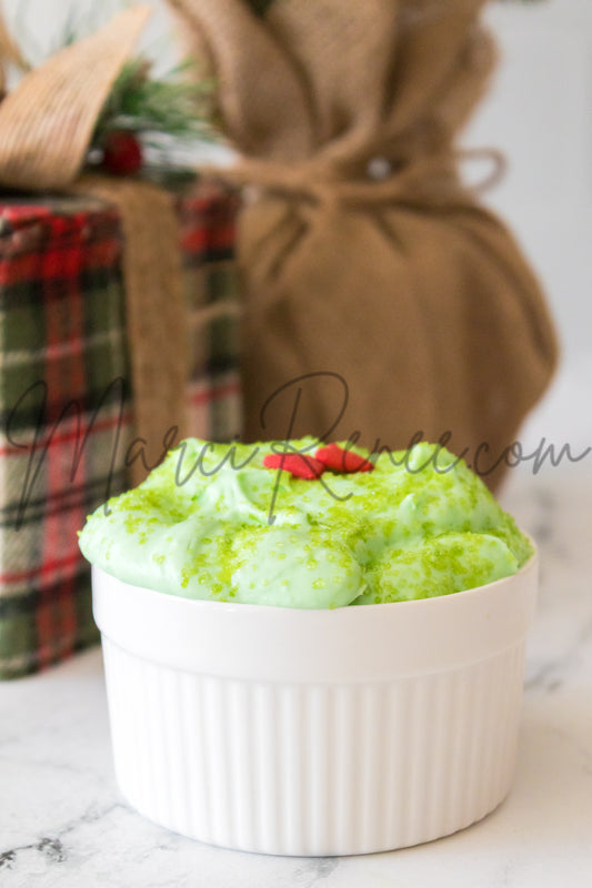 White Chocolate Cheesecake Grinch Dip (Set 4 Semi)