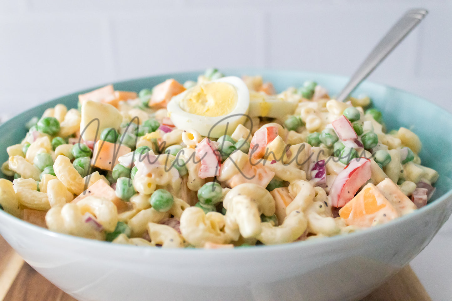 Macaroni Salad with Hard Boiled Eggs (Set 4 Semi)