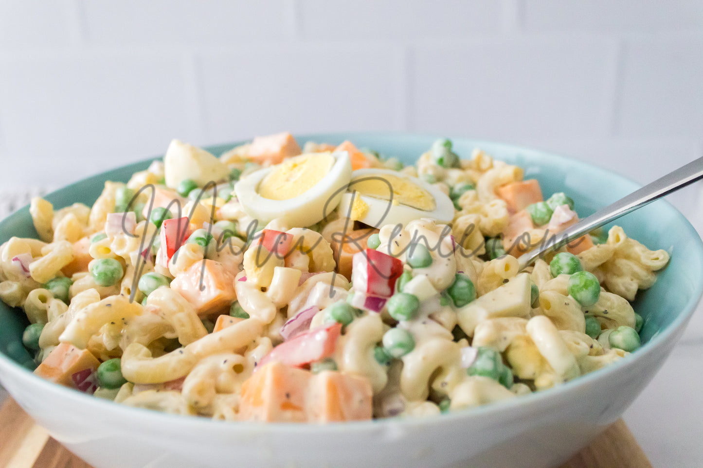 Macaroni Salad with Hard Boiled Eggs (Set 4 Semi)