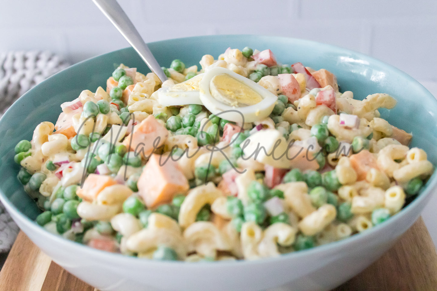Macaroni Salad with Hard Boiled Eggs (Set 4 Semi)