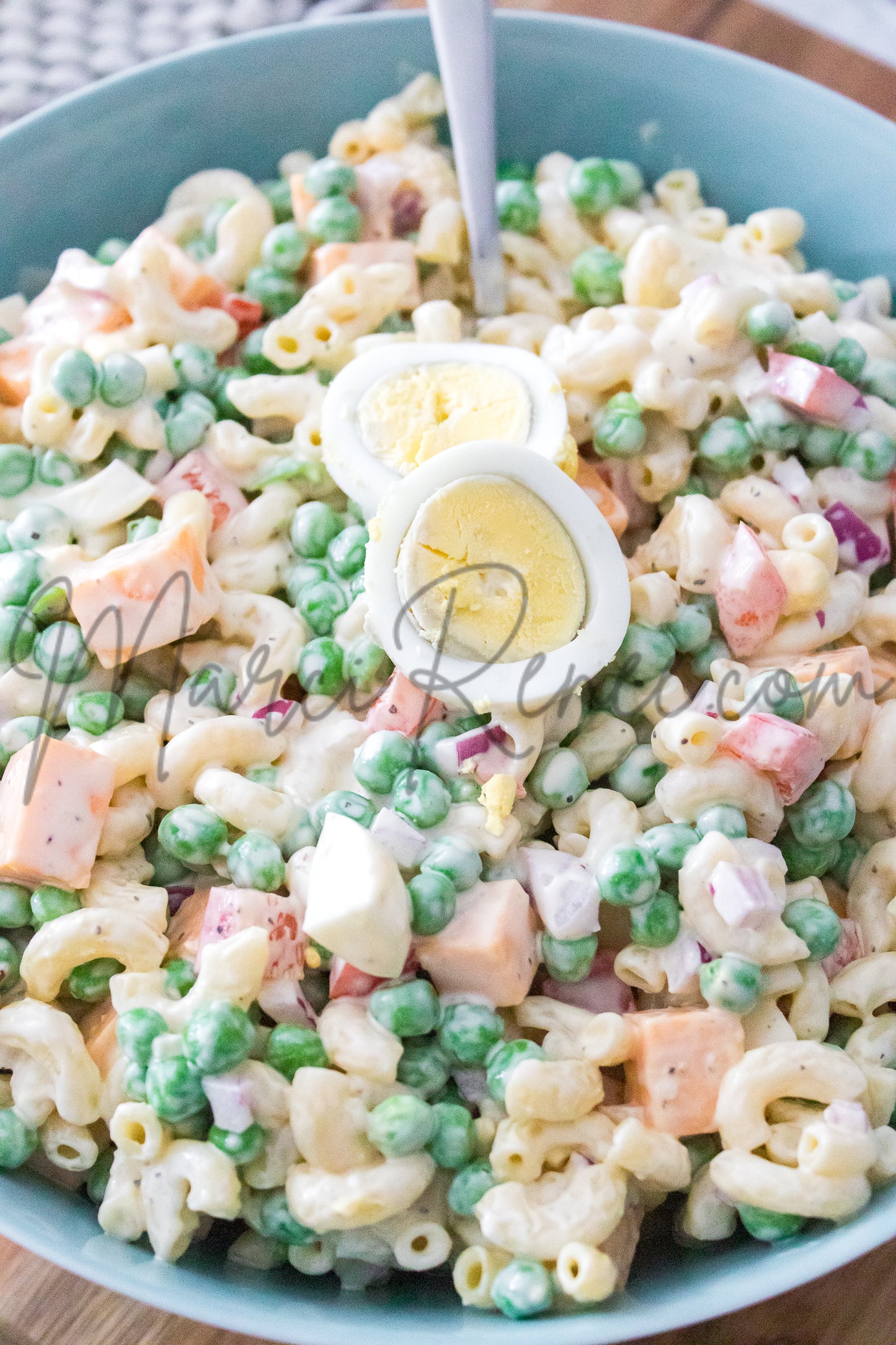 Macaroni Salad with Hard Boiled Eggs (Set 4 Semi)