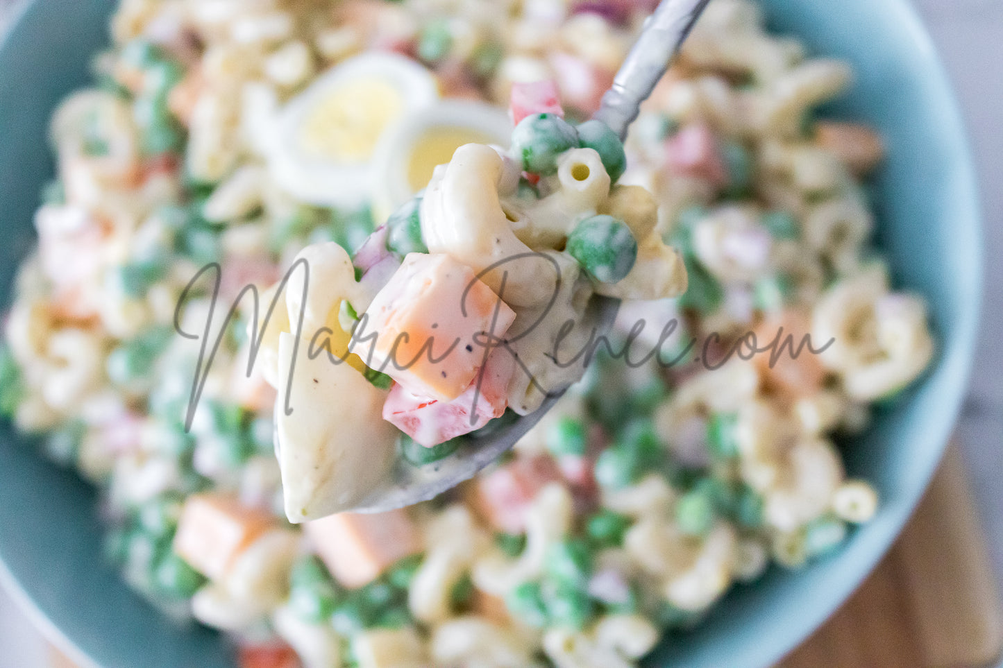 Macaroni Salad with Hard Boiled Eggs (Set 4 Semi)