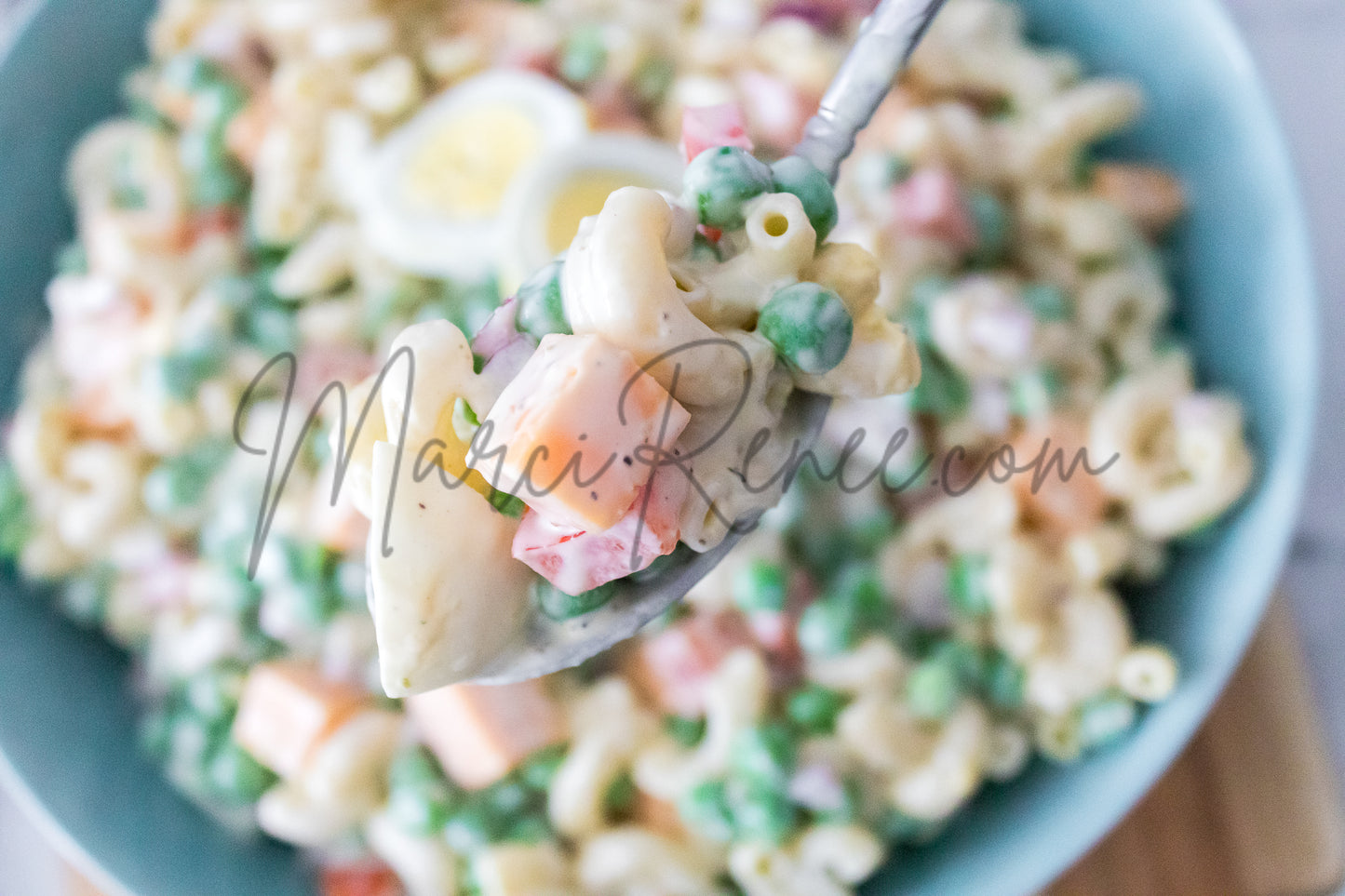 Macaroni Salad with Hard Boiled Eggs (Set 4 Semi)