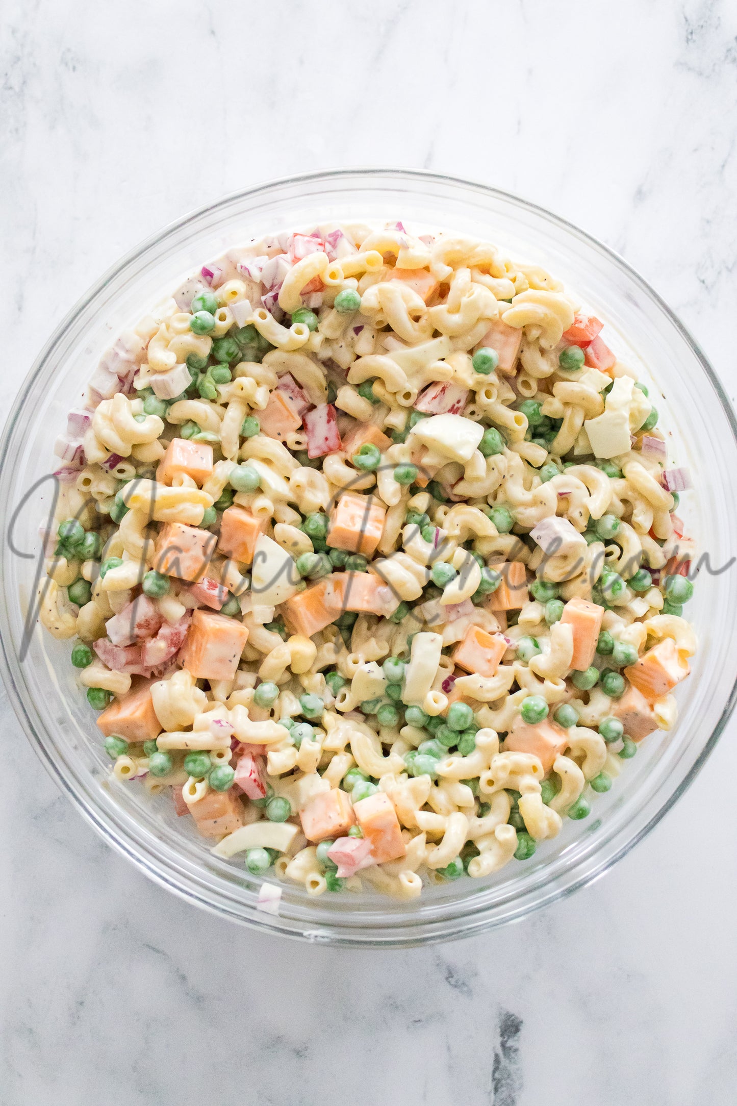 Macaroni Salad with Hard Boiled Eggs (Set 4 Semi)