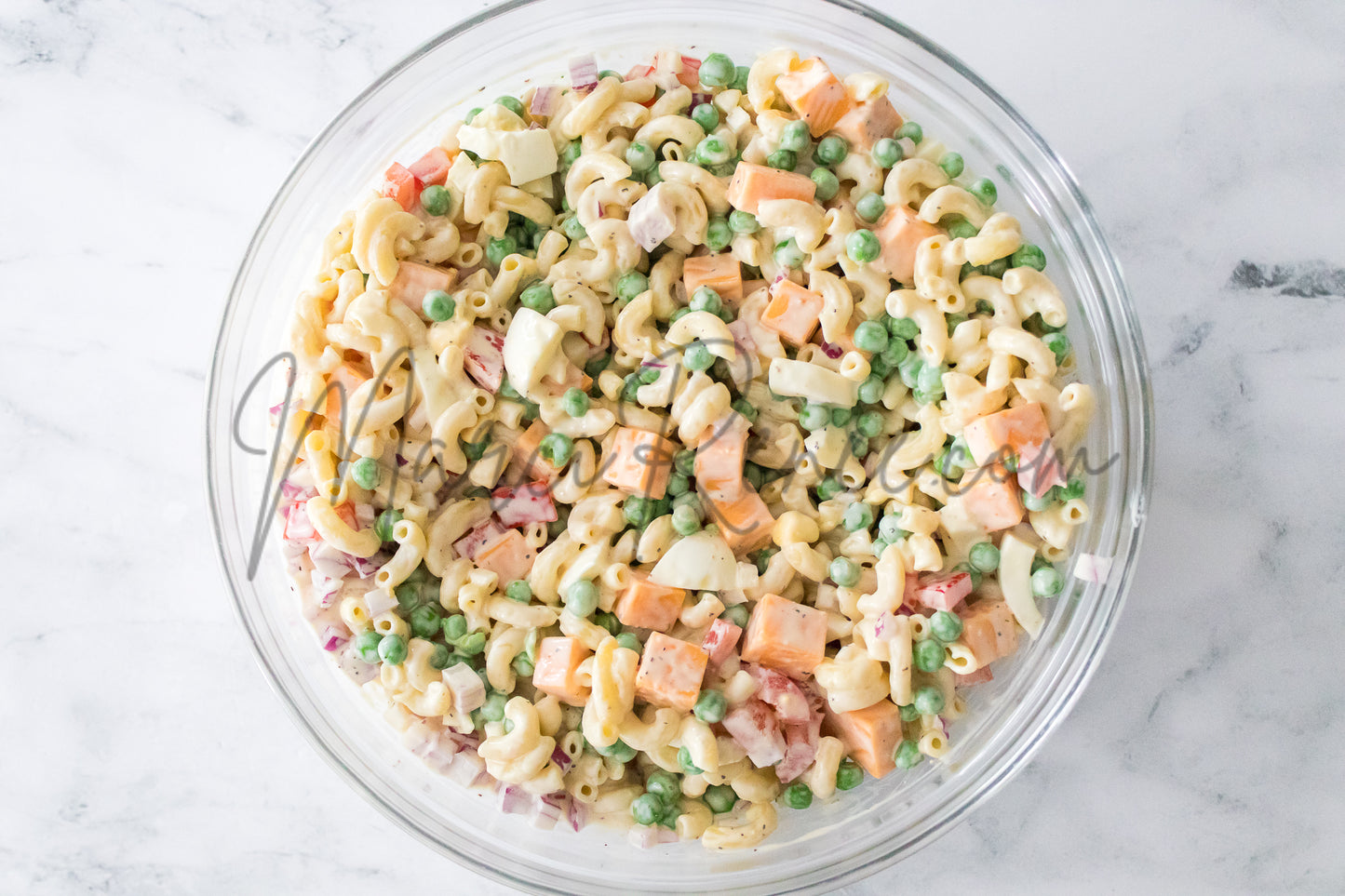 Macaroni Salad with Hard Boiled Eggs (Set 4 Semi)